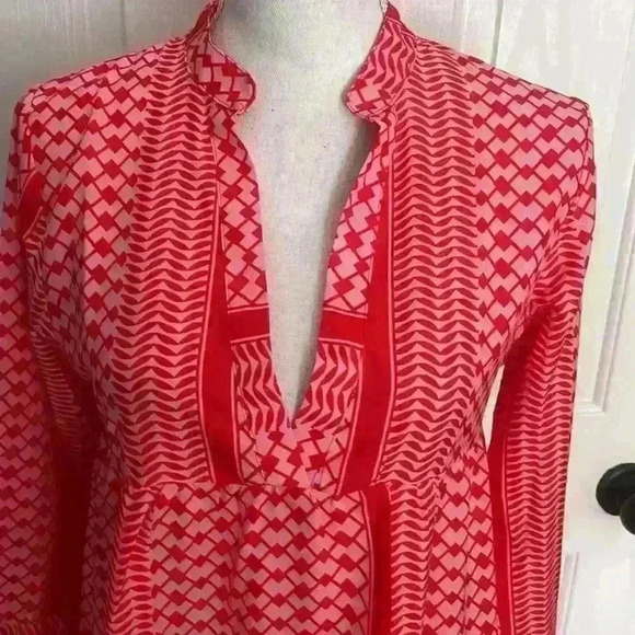 Coral Boho Dress Size Small   - Picture 3 of 6